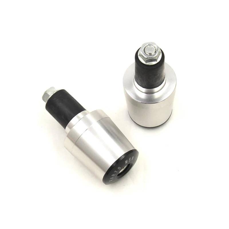 QIBOZNG Griff-Endstopfen Motorrad-Lenkerenden Bar End Gewichte Für Suzuki DR-Z400E DR-Z50 DR-Z70 DRZ400E DRZ50 DRZ70 JR50 JR80 JR 50 80(Silver2) von QIBOZNG