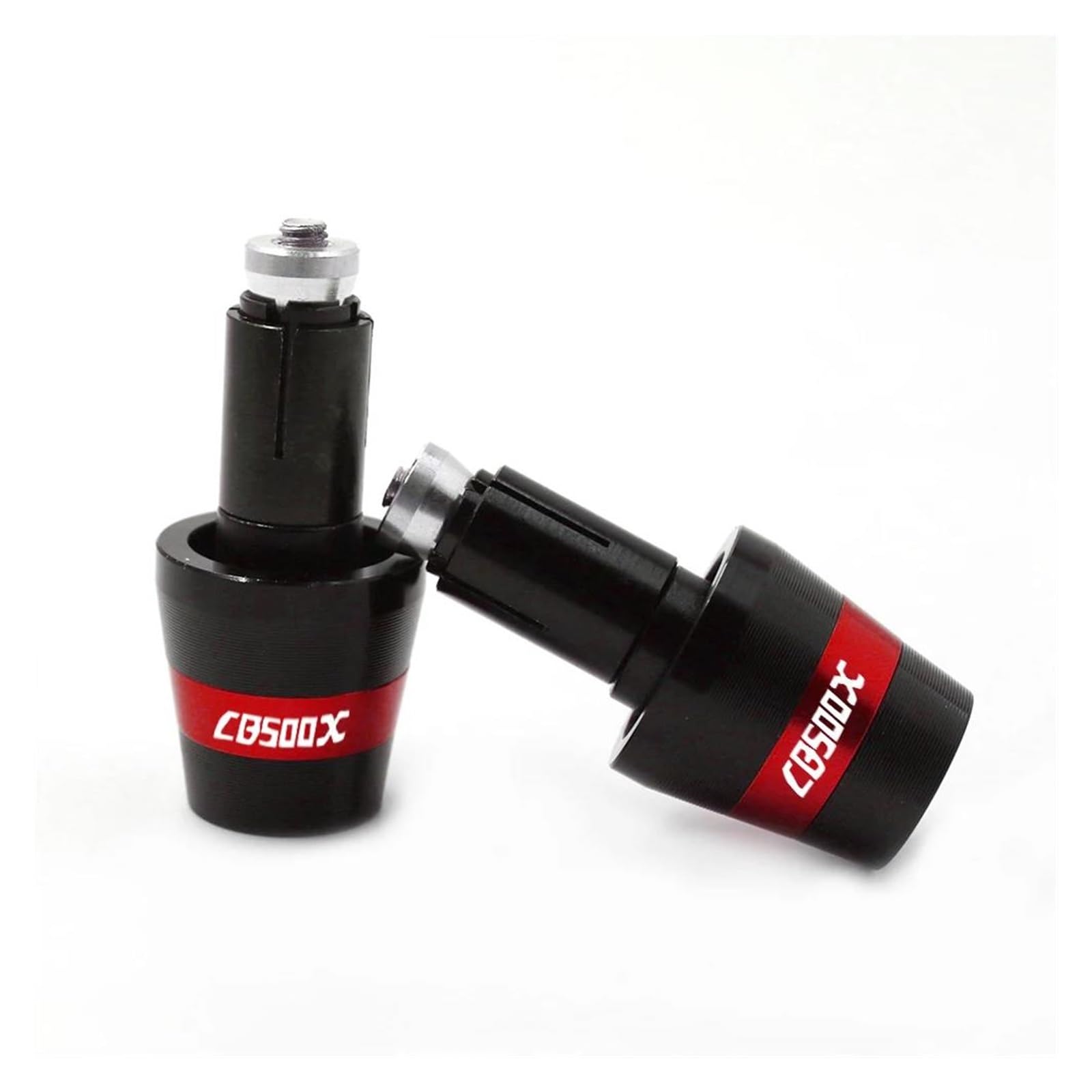 QIBOZNG Griff-Endstopfen Motorrad-Lenkergriffe 7/8 "22 MM Griff Schwere Bar End Gewicht Stecker Slider Für HON&DA CB500X CB 500X CB500 X(Red) von QIBOZNG