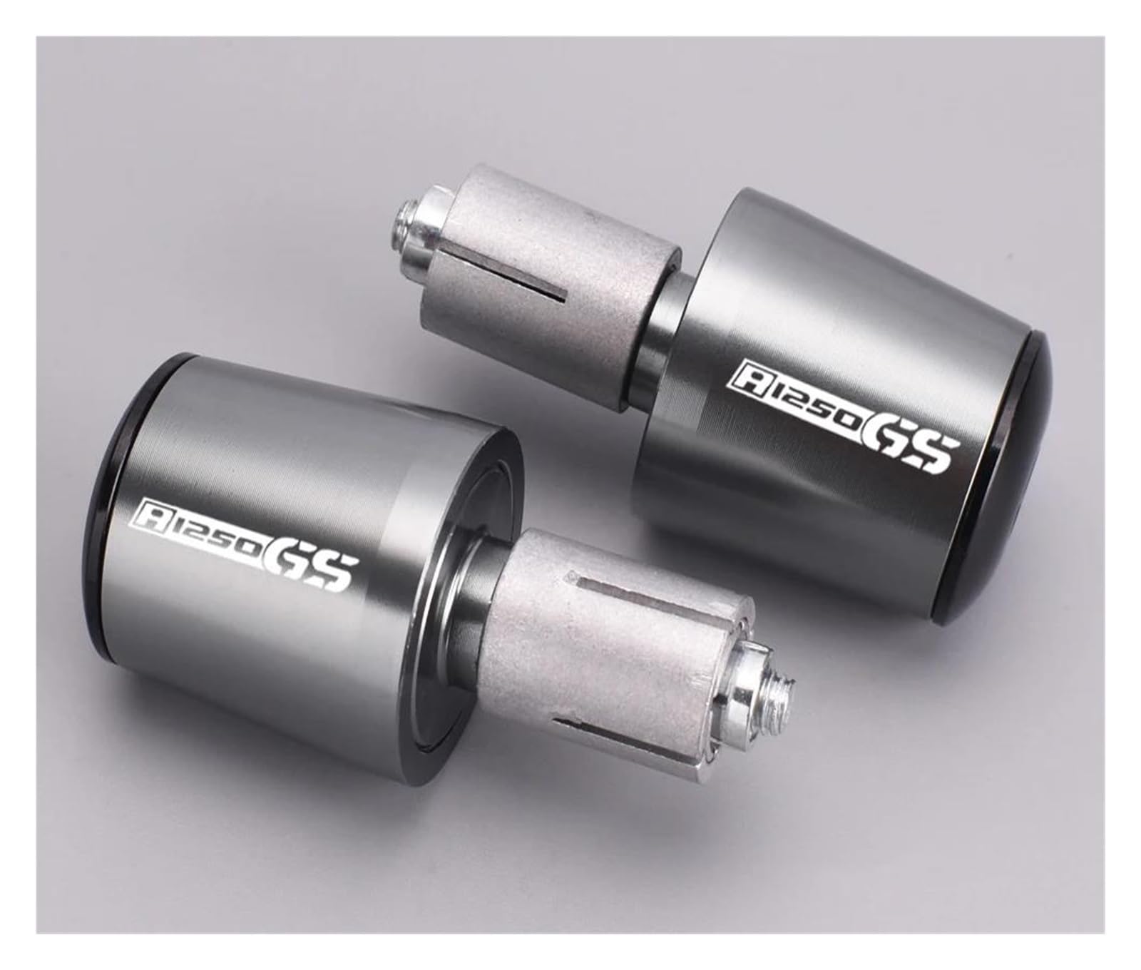 QIBOZNG Griff-Endstopfen Motorradgriff Lenkerenden Lenkergriffe Kappenstecker Für BM&W R1250 GS R 1250 GSA R 1250GS HP 2019 2020 2021(Titanium) von QIBOZNG