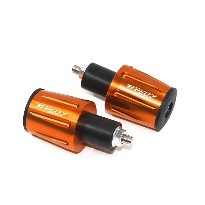 Griff-Endstopfen Tricity 300 Motorrad-Lenkerendstopfen Kappen Moto Lenkerkappen Für Tricity 125 155 300 2020 2021 Zubehör(Orange) von QIBOZNG