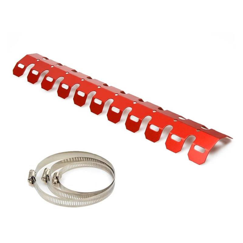 Verbrühschutz Auspuff Hitzeschild Schalldämpfer Schutzabdeckung Für SE EC XC RR 2T 250 300 SX XC EXC XC-W TPI Six Days 125 250 300(Red2) von QIBOZNG