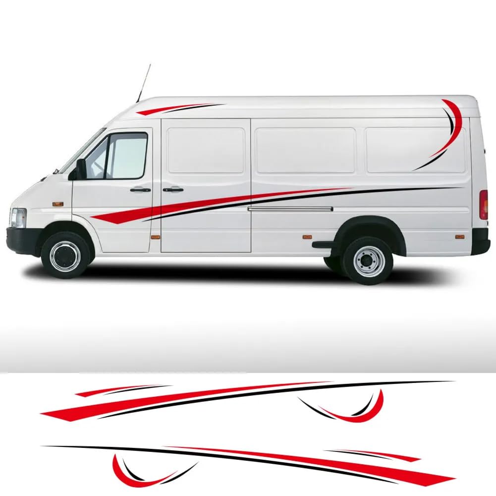 3-teilige Autoaufkleber, für M=ercedes B=ENZ Vito V-Klasse Viano W638 W639 W447 Marco, für Polo EQV Camper Van Vinyl-Aufkleber Tuning-Zubehör von QIEAUY