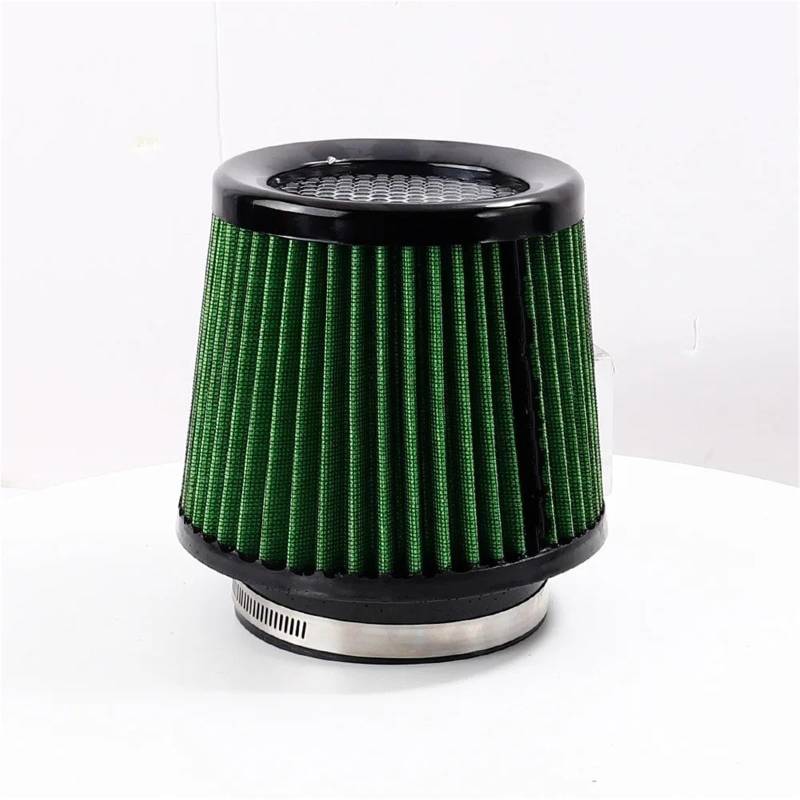 Ansaugschläuche 76MM 89MM 101MM High Flow Kaltkegel Lufteinlassfilter 2,5 Zoll 3 Zoll 3,5 Zoll Universal Auto Luftfilter Modifikation Für Rennwagen(Green) von QIFANB