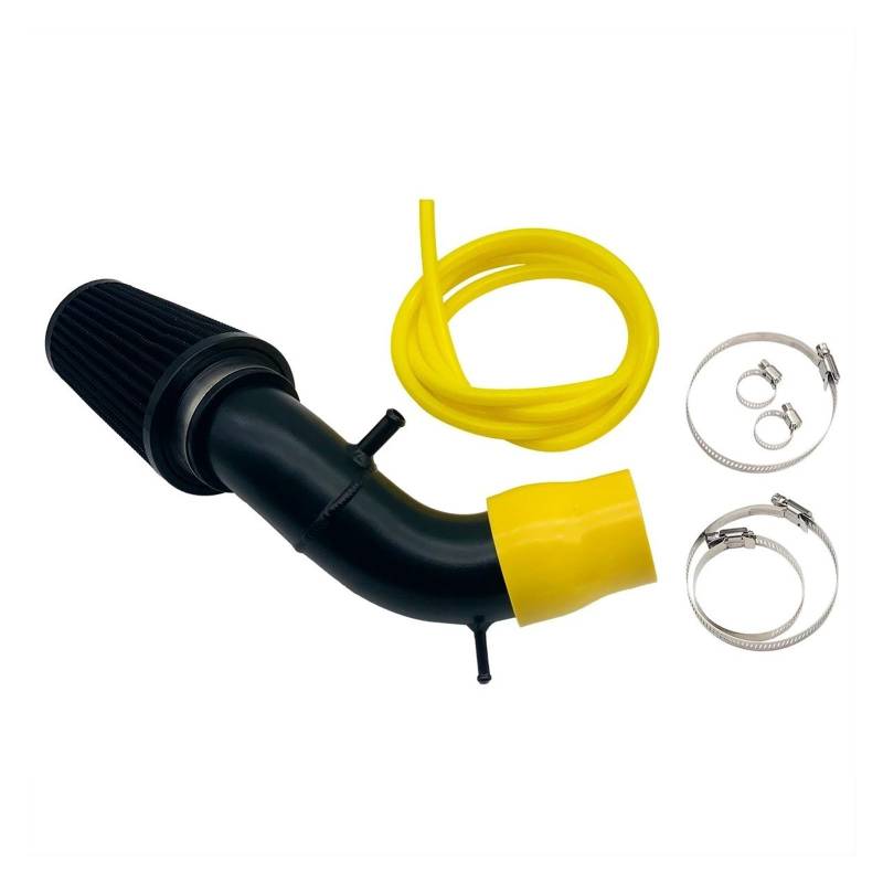 Ansaugschläuche Für Abarth Für 500 595 695 Lufteinlass-High-Flow-Zufuhrsystem In Original-Airbox-Position. Ersatz-Leistungsteile-Lufteinlass-Kit(Yellow Silicone Hose) von QIFANB