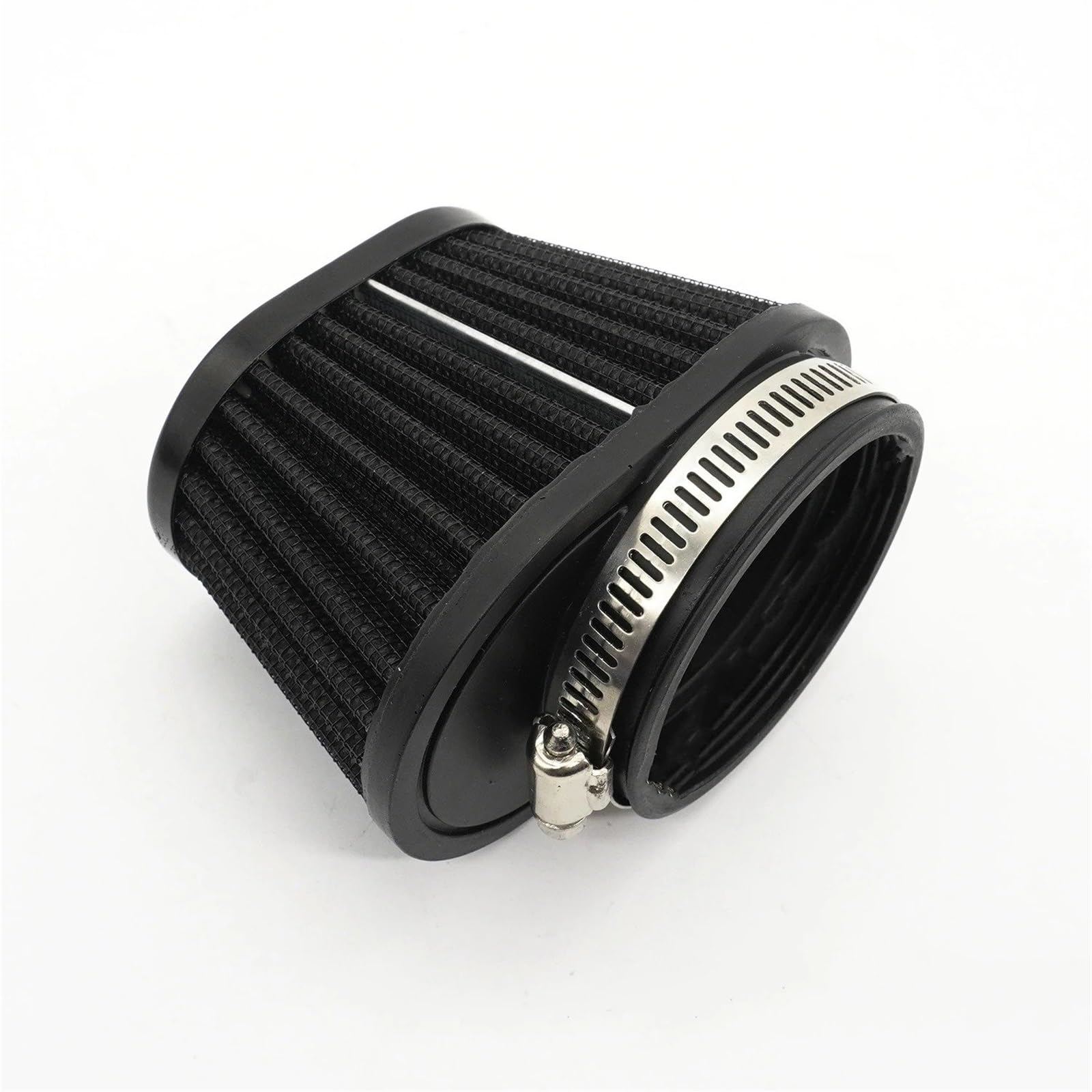 Ansaugschläuche UN073 Motorrad-Luftfilter 60 Mm 55 Mm 51 Mm Universal Für Motorwagen-Kaltlufteinlass-High-Flow-Kegelfilter(Black-55mm-1piece) von QIFANB