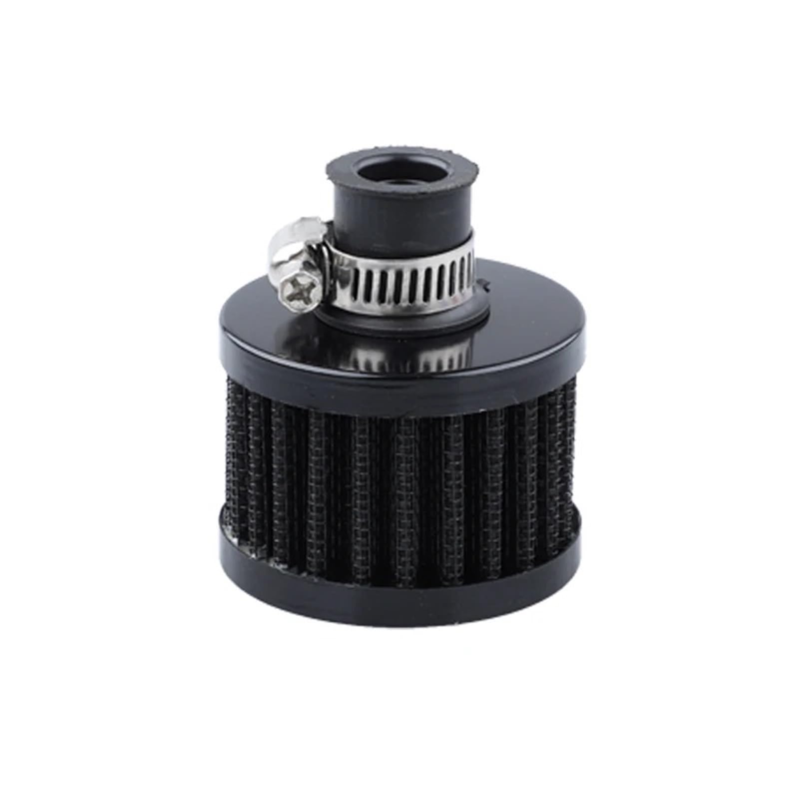 Ansaugschläuche Universal Interface Auto Luftfilter 12mm Für Motorrad Kaltlufteinlass High Flow Kurbelgehäuse-entlüftungsabdeckung Entlüftungsfilter(Schwarz) von QIFANB