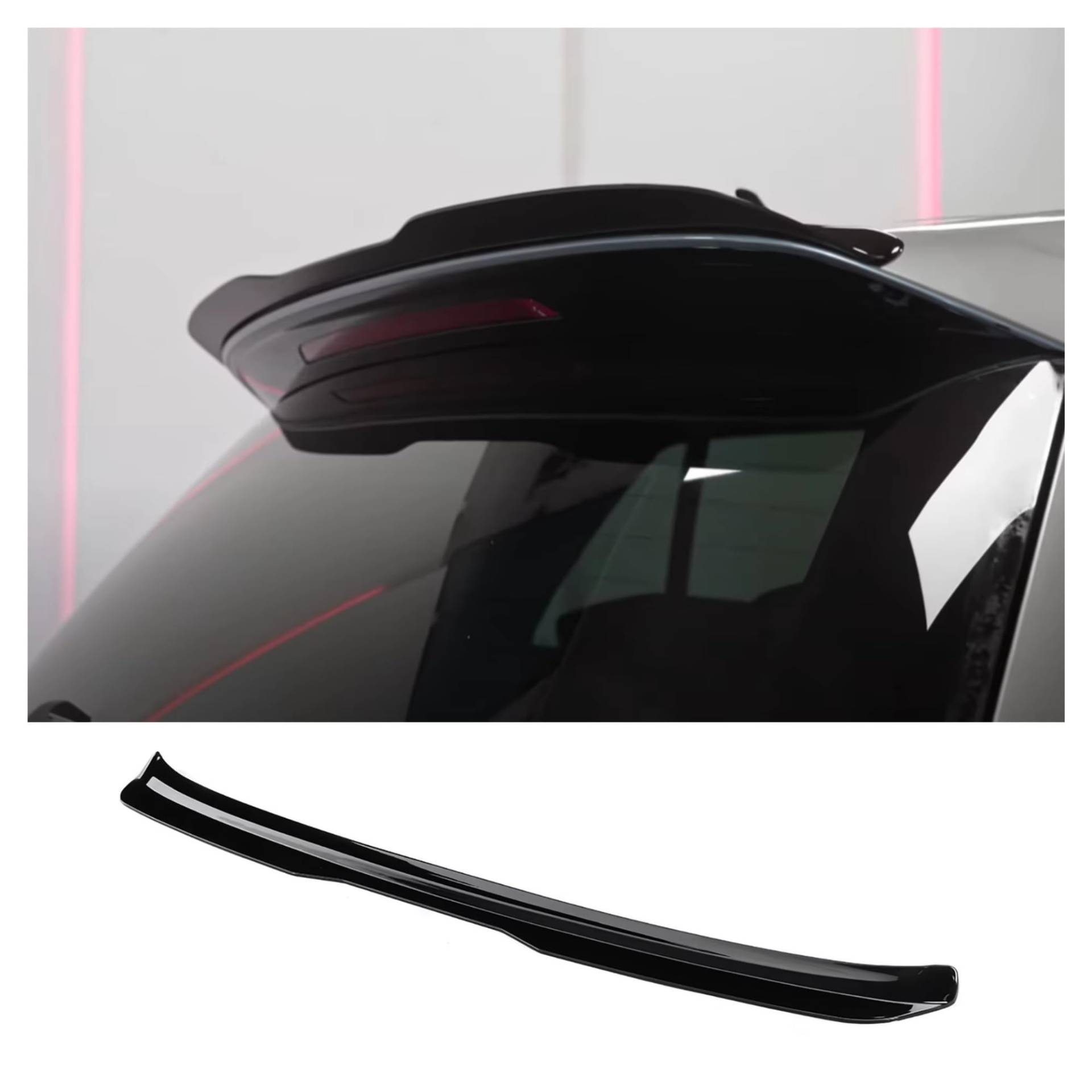 Auto Heckflügel Für VW Für Golf 7 7,5 Für GTI Für GTD R 2013-2020 Glanz Schwarz Hinten Dach Spoiler Flügel Auto-Heckspoiler von QIFANB