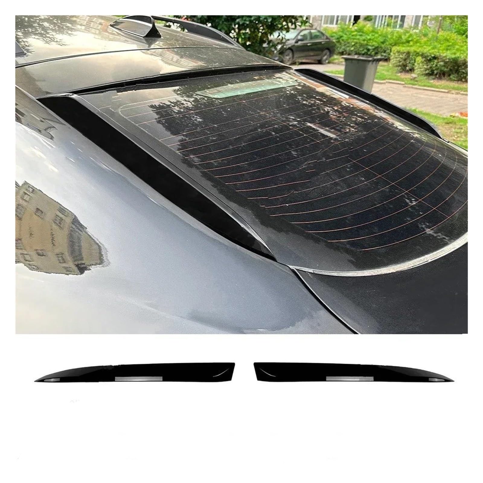 Auto Heckflügel Für X6 E71 2008-2014 Heckflügel Modifikation Body Kit Tuning Glanz Schwarz Auto Kofferraumdeckel Fenster Spoiler Flügel Dekoration Auto-Heckspoiler von QIFANB