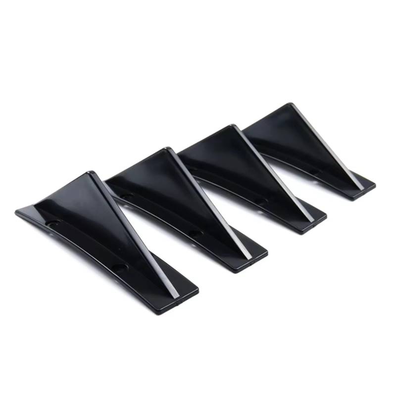 Auto Heckflügel Universal Auto Carbon Fiber Muster Modifizierte Haifischflosse Heckspoiler Heckspoilerlippe Diffusor Antikollision Rot Schwarz Auto-Heckspoiler von QIFANB