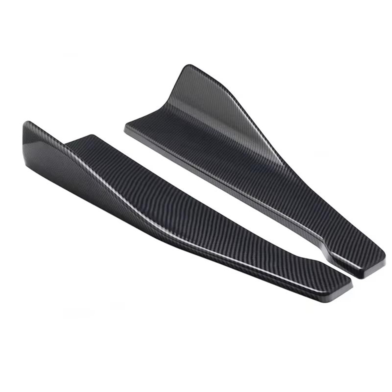 Auto Heckflügel Universal Auto Vorne Hinten Stoßstange Streifen Lip Spoiler Diffusor Splitter Kratzschutz 48CM Länge Auto-Heckspoiler von QIFANB