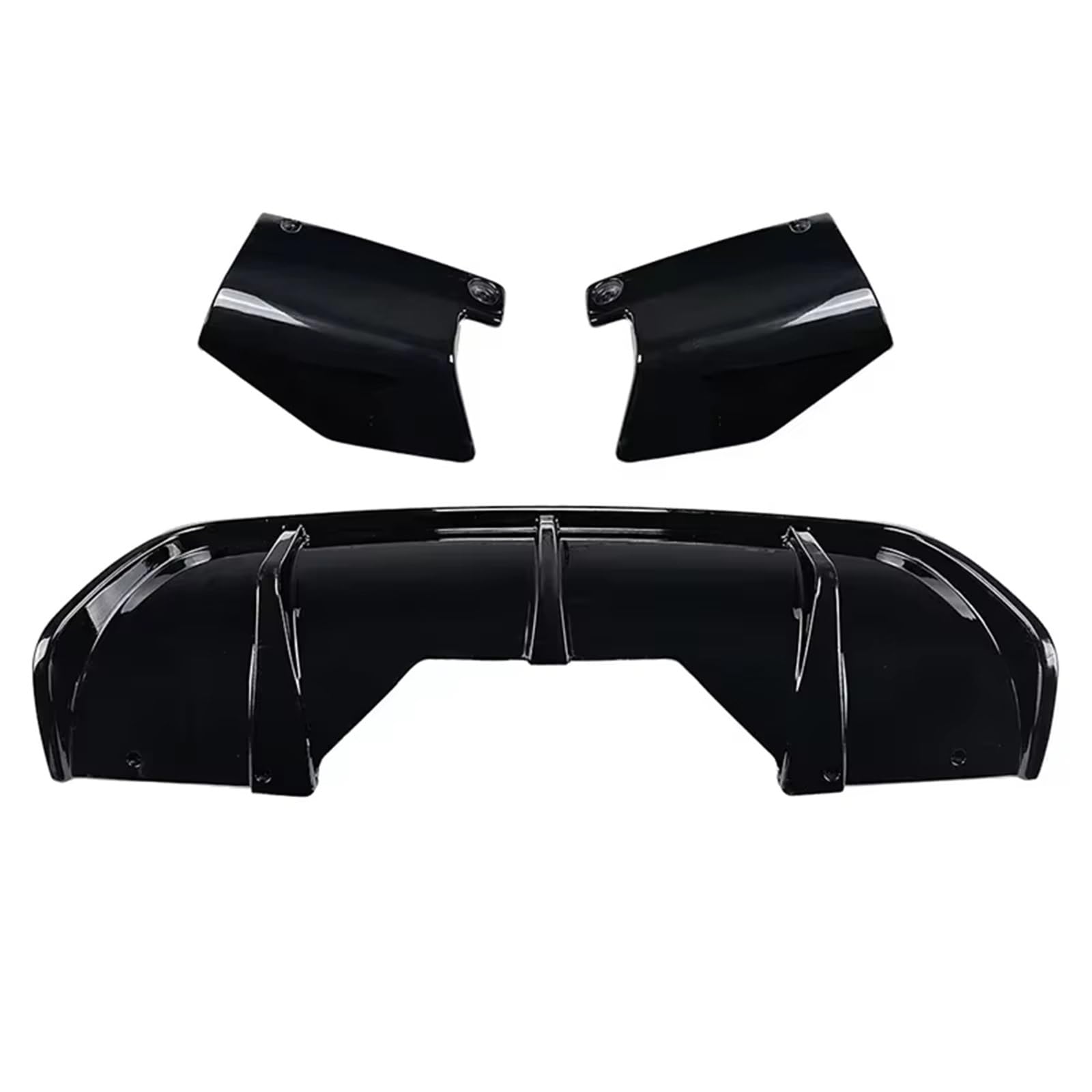 Auto Heckflügel Universal Auto Vorne Hinten Stoßstange Streifen Lip Spoiler Diffusor Splitter Kratzschutz 48CM Länge Auto-Heckspoiler von QIFANB