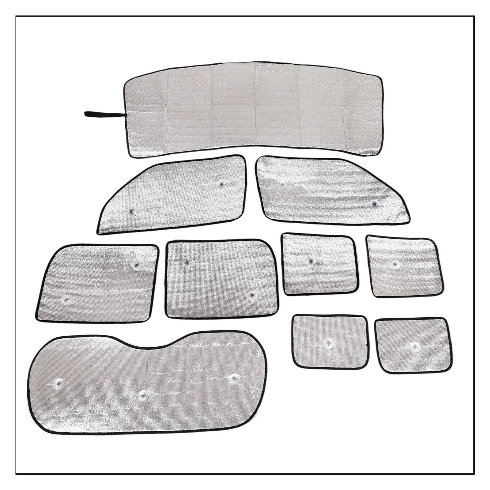 Auto Sonnenblende Für Land Für Rover Für Defender 110 130 2004 2022 2023-2024 Aluminiumfolie Auto-Frontscheibe Vollfensterglas Sonnenschutz Sonnenschirm Auto Sichtschutz Fenster(A) von QIFANB