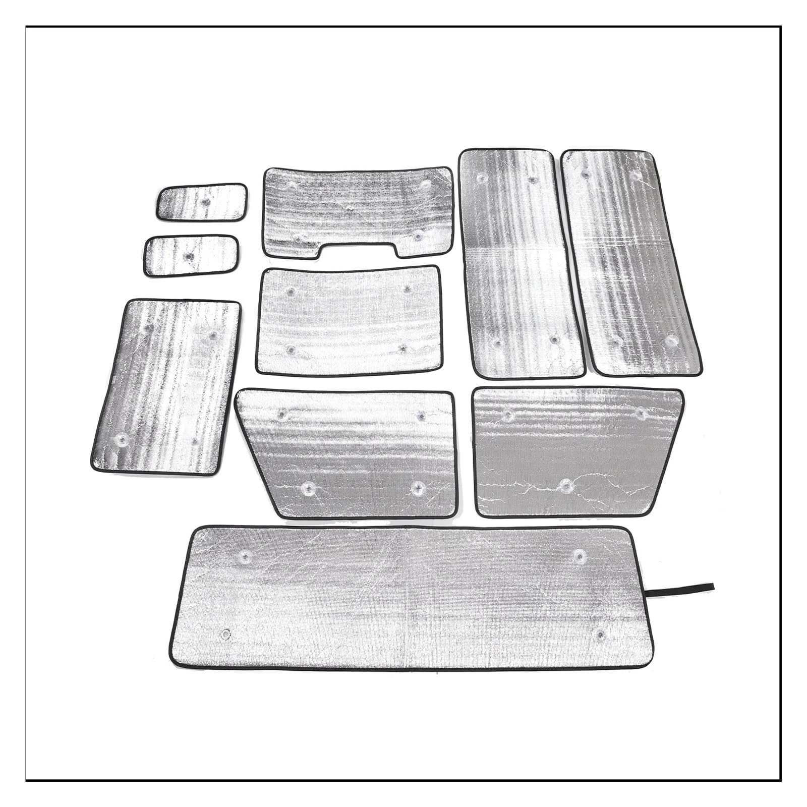 Auto Sonnenblende Für Land Für Rover Für Defender 110 130 2004 2022 2023-2024 Aluminiumfolie Auto-Frontscheibe Vollfensterglas Sonnenschutz Sonnenschirm Auto Sichtschutz Fenster(B) von QIFANB