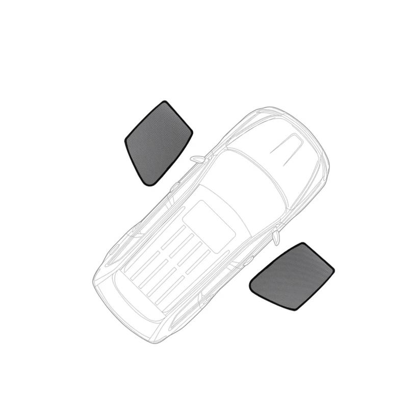 Auto Sonnenblende Für VW Für T-ROC 2017 2018 2019 2020 2021 2022-2023 Seitenfenster Sonnenschutzvisier Magnetischer Auto-Sonnenschutz Vorne Hinten Auto Sichtschutz Fenster(2 Piece Front Windows) von QIFANB