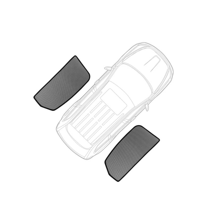 Auto Sonnenblende Für VW Für T-ROC 2017 2018 2019 2020 2021 2022-2023 Seitenfenster Sonnenschutzvisier Magnetischer Auto-Sonnenschutz Vorne Hinten Auto Sichtschutz Fenster(2 Piece Rear Windows) von QIFANB