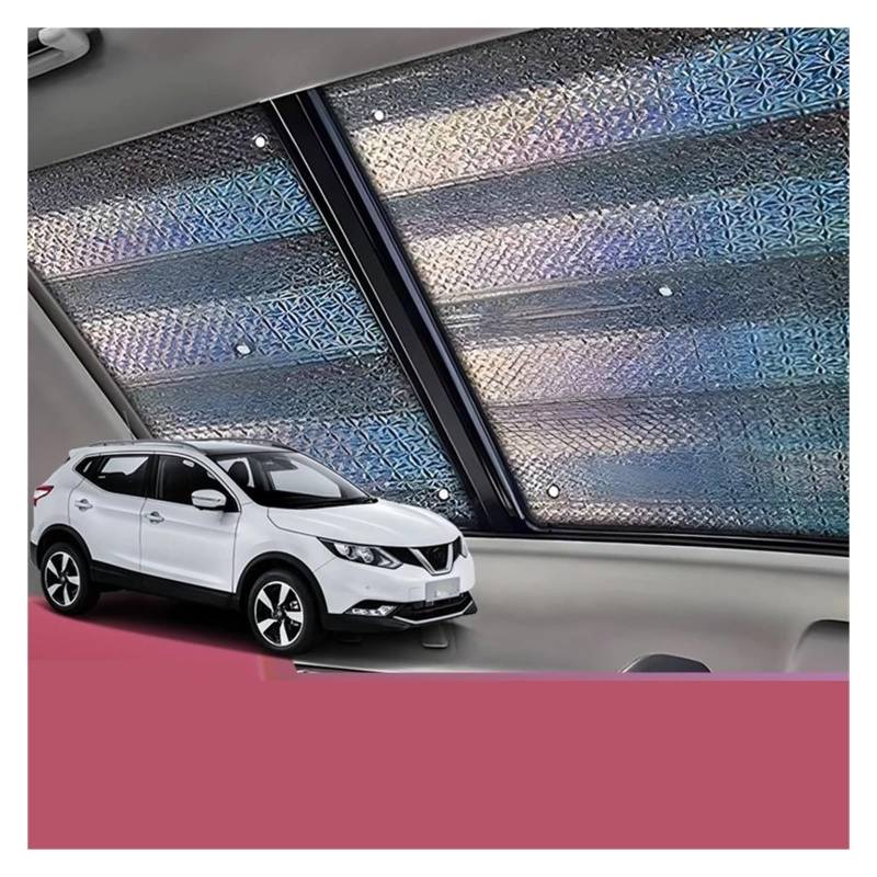 Auto Sonnenblende Schiebedach-Sonnenschutz, Passend Für Nissan Für Qashqai J11 2016 2017 2018 2019~2020 Auto-Panoramadach 1 X Hitzeschild Auto Sichtschutz Fenster von QIFANB