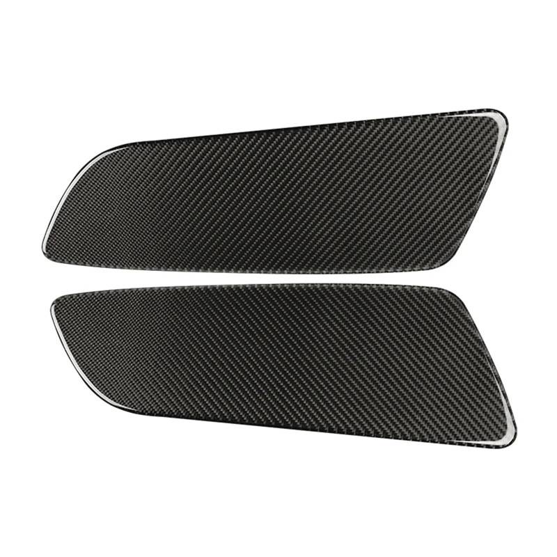 Auto Zierleisten Innen Für Ford Für Mustang GT 2015-2021 Carbon Fiber Innen Auto Hinten Tür Panel Trim Aufkleber Decals Auto Zierleisten ZubehöR(Schwarz) von QIFANB