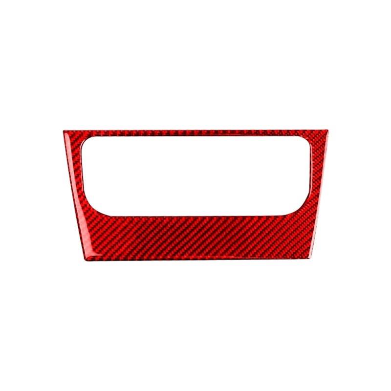 Auto Zierleisten Innen Für Golf 6 Für GTI MK6 2008-2012 Carbon Fiber Auto Air Conditio Taste Schalter Panel Dekoration Aufkleber Auto Zierleisten ZubehöR(Rot) von QIFANB