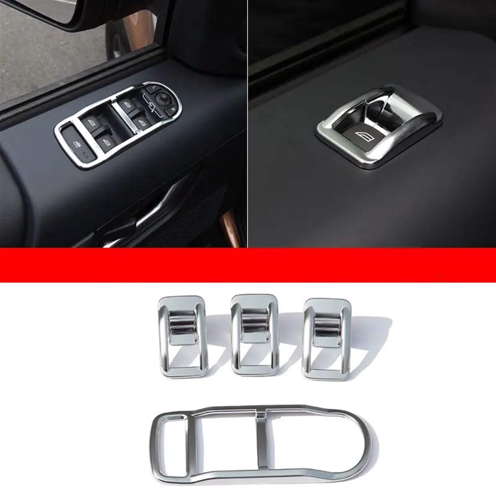 Automobilinnenraum Für Land Für Rover Für Freelander 2 2007 2008 2009 2010 2011-2015 ABS Auto Innen Zubehör Auto Lenkrad AC Vent Outlet Knopf Türgriff Abdeckung Trim Zubehör Den Autoinnenraum(2) von QIFANB