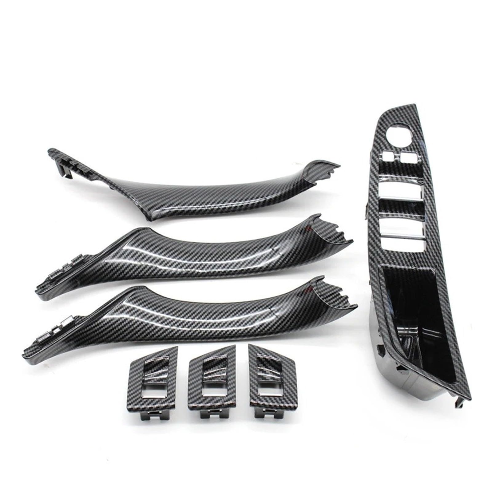 Innen Links Rechts Türgriff Für 5 Series F10 F11 520i 523i 525i 528i 530i 535i 2010-2017 LHD RHD Carbon Faser Auto Innen Tür Armlehne Pull Griff Panel Trim Set Auto Innen Türgriff von QIFANB