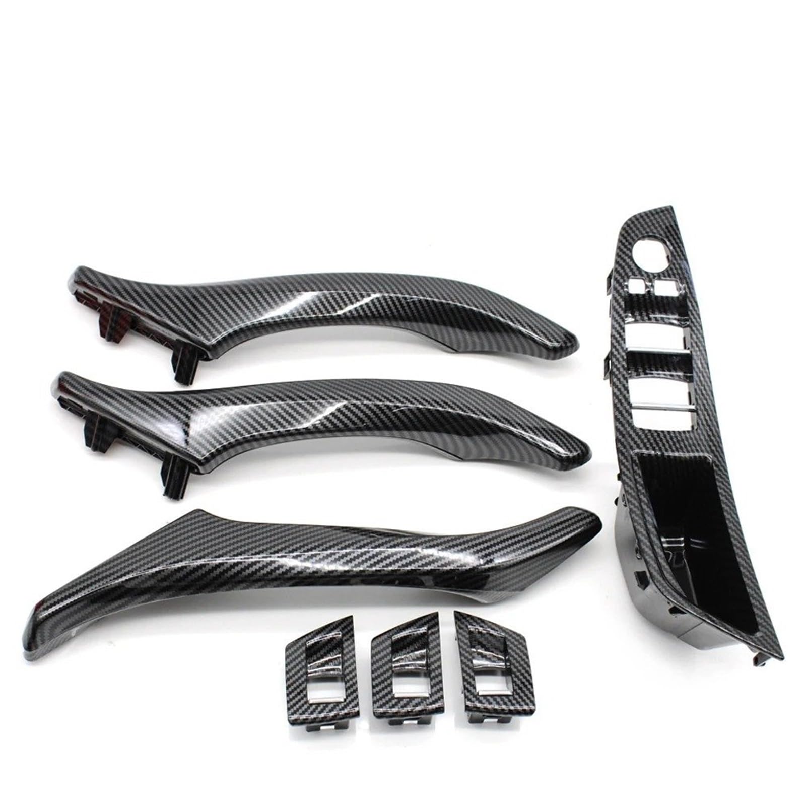 Innen Links Rechts Türgriff Für 5 Series F10 F11 520i 523i 525i 528i 530i 535i 2010-2017 LHD RHD Carbon Faser Auto Innen Tür Armlehne Pull Griff Panel Trim Set Auto Innen Türgriff von QIFANB