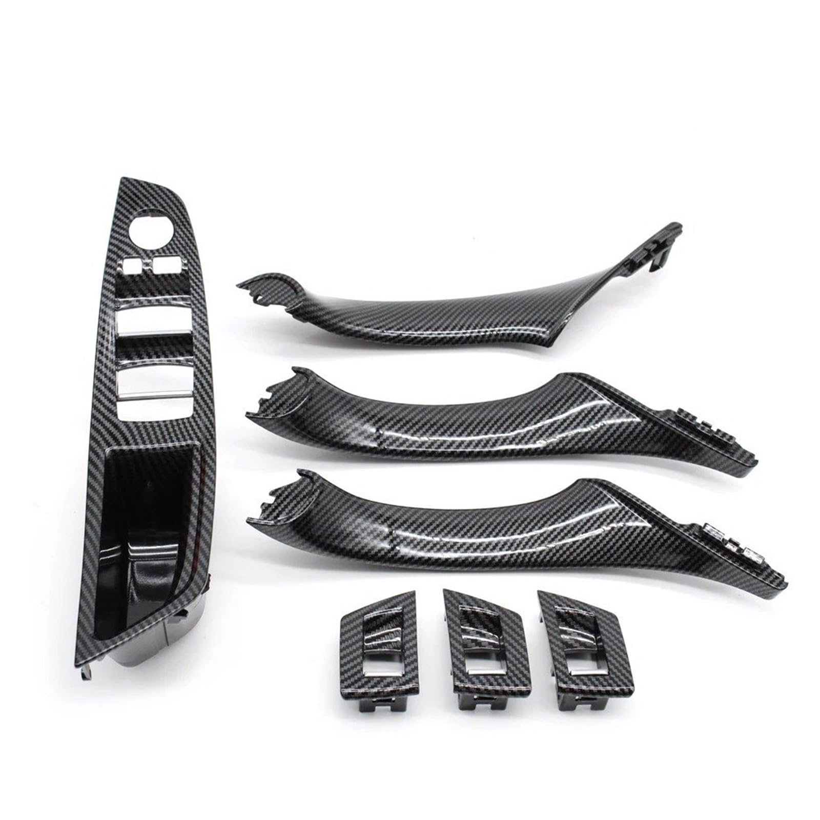 Innen Links Rechts Türgriff Für 5 Series F10 F11 520i 523i 525i 528i 530i 535i 2010-2017 LHD RHD Carbon Faser Auto Innen Tür Armlehne Pull Griff Panel Trim Set Auto Innen Türgriff von QIFANB