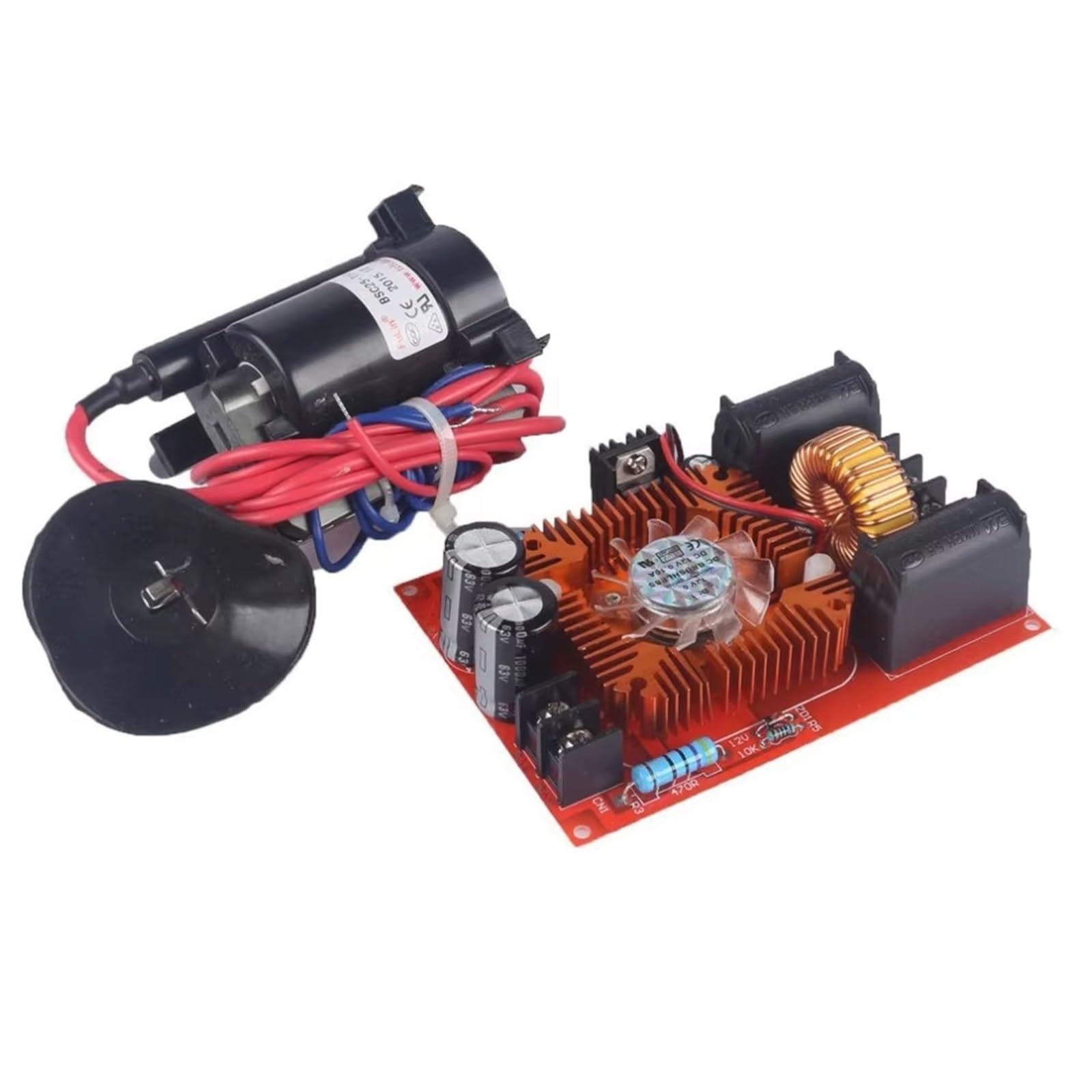 Motorrad Zündungen 250 W DC 12–30 V ZVS-Spule Flyback-Treibermodul Zündspule Induktionstreiberplatine Hochspannungsgenerator-Toolkit Mit Lüftern Zündspule(Board Voltage Pack) von QIFANB