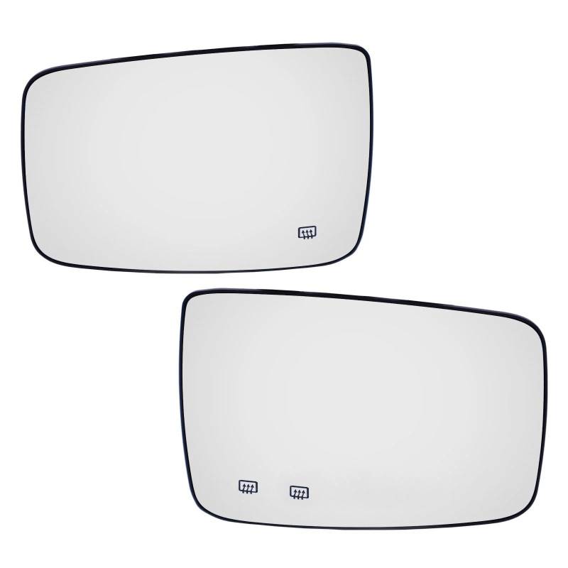 Rechts Spiegelglas Links Für Dodge Ram 1500 2500 2009-2019 Links Oder Rechts Seite LH RH Beheizte Auto Tür Flügel Spiegel Glas Auto Rückansicht Ersatzspiegelglas von QIFANB