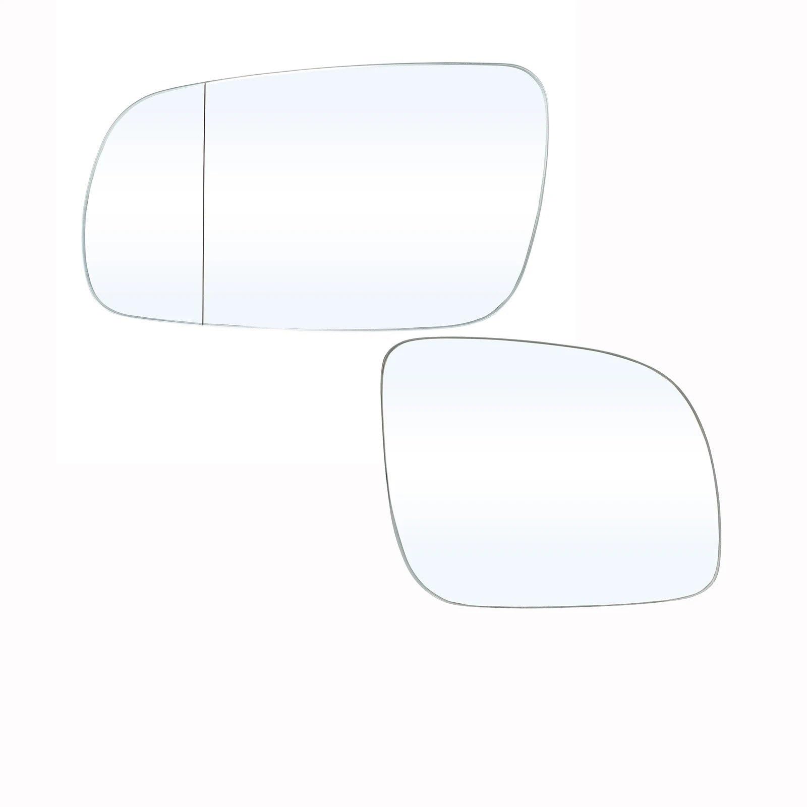 Rechts Spiegelglas Links Für VW Für GOLF Für BORA Für JETTA MK4 1996-2004 Links Rechts Seite Flügel Spiegel Weiß Glas Rückansicht außen Außenspiegel Konvex Ersatzspiegelglas von QIFANB