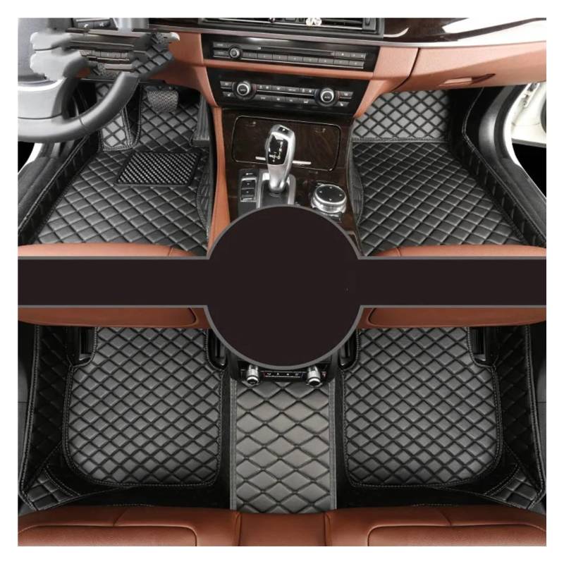 Auto Fußmatten Für BAIC BJ20 BJ40 S6 Für Senova D20 X25 X35 X55 X65 D80 D70 D50 Auto Teppiche Fuß Custom Car Fußmatten Autoteppiche(All Black) von QILINGS