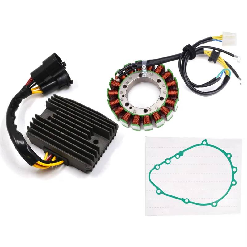 Auto Fußmatten Für Kawasaki Für ZX900 Für Ninja Für ZX-9R Für ZX9R 1998-2003 Motorrad Stator Spule Regler Gleichrichter Magnet Dichtung Autoteppiche(2000-2003) von QILINGS