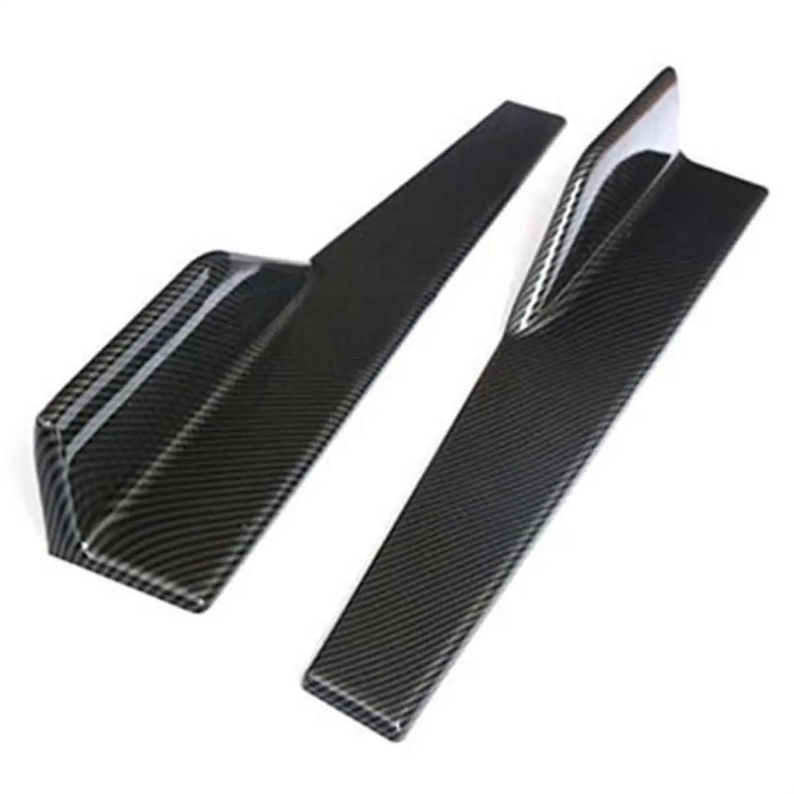 Car Body Side Rock 2 Stücke Universal 45 cm Auto Seitenschweller Rocker Splitter Winglet Seitenflügel Stoßstange Lip Stoßstange Seitenschweller Auto Body Styling Auto Seitenrock Splitter(Carbon Fiber von QILINGS