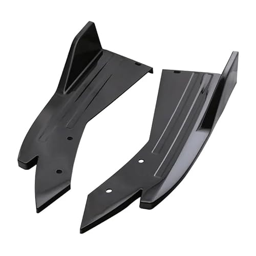 Car Body Side Rock 2PCS Universal Auto Hinten Bumper Spoiler Lip Carbon Fiber Flügel Trim Schutz Anti-Crash Diffusor Seite Rock Wrap Winkel Splitter Auto Seitenrock Splitter(A) von QILINGS