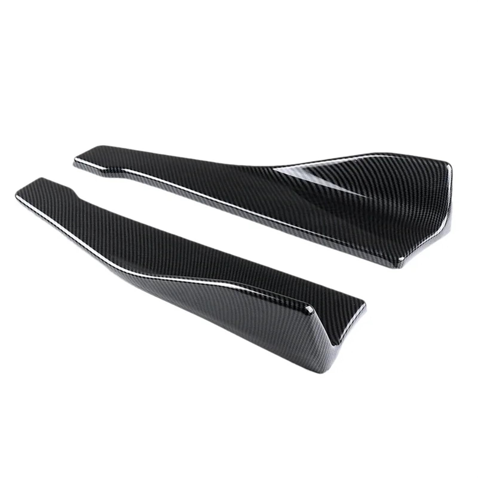 Car Body Side Rock 48 cm A6 A4 A3 RS3 RS4 RS5 RS6 Hinten Stoßstange Canard Splitter Seite Rock Verlängerung Body Kit Universal Auto Zubehör Auto Seitenrock Splitter(Carbon Fiber Look) von QILINGS