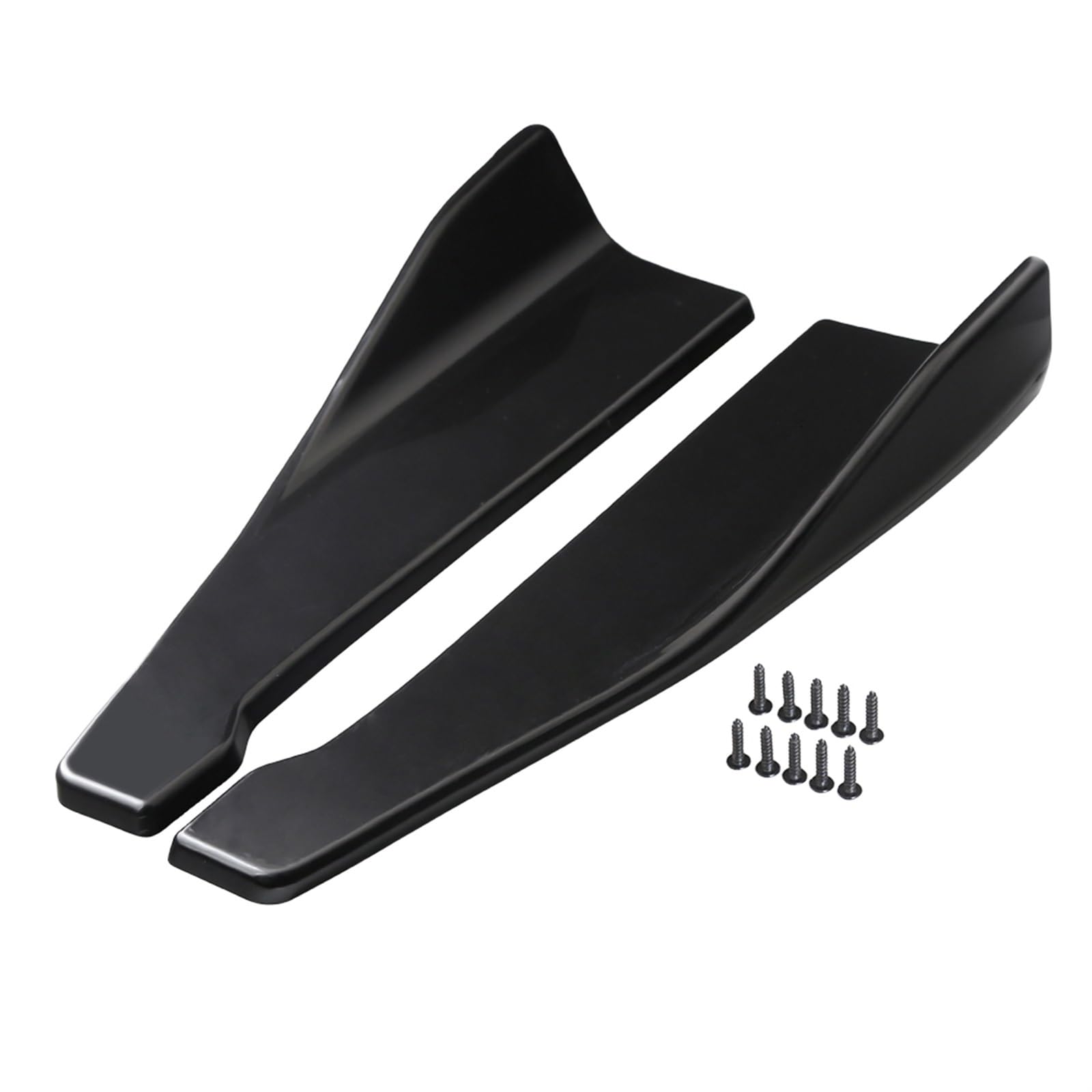 Car Body Side Rock 48 cm Universal A3 Schwarz Auto Seitenschweller Für Auto Stoßstange Spoiler Splitter Extensions Auto Seitenrock Splitter(Schwarz) von QILINGS