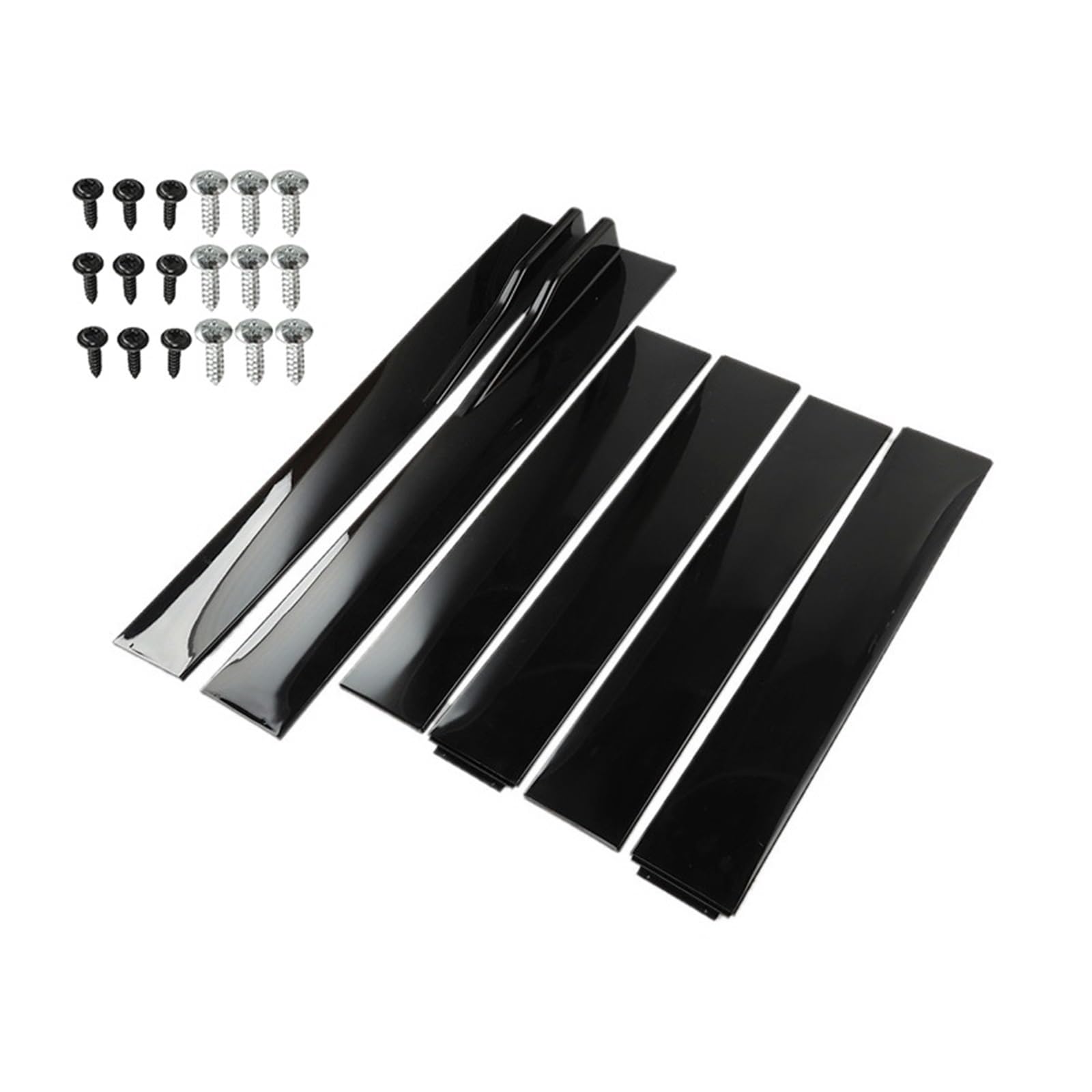 Car Body Side Rock A3 A4 A5 A6 A7 A7 A8 Q3 Q5 Q7 Auto Seitenschweller Verlängerung Rocker Panels Lip Bumper Universal Auto Seitenrock Splitter(2m Bright Black) von QILINGS