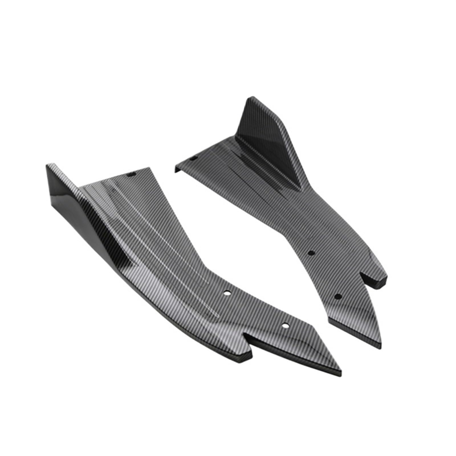 Car Body Side Rock EIN Paar Für Tesla Auto Hintere Stoßstange Lip Universal Schwarz Carbon Faser Winglet Seite Rock Spoiler Flügel Trim Splitter Auto Seitenrock Splitter(Carbon Fiber) von QILINGS