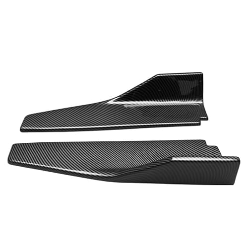 Car Body Side Rock Für Cadillac Für ATS-L 2014 2015 2016 2017 Auto Seite Rock Verlängerung Splitter Winglet Flügel Stoßstange Lip ABS Zubehör Auto Seitenrock Splitter(Carbon Fiber Look) von QILINGS