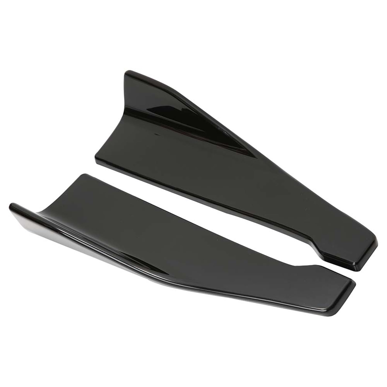 Car Body Side Rock Für Nissan Für Sentra 48 cm Auto Rock Spoiler Hinten Lip Seite Rock Winglets Diffusoren Verlängerung Rocker Splitter Ecke Volant Auto Seitenrock Splitter(Glossy Black) von QILINGS