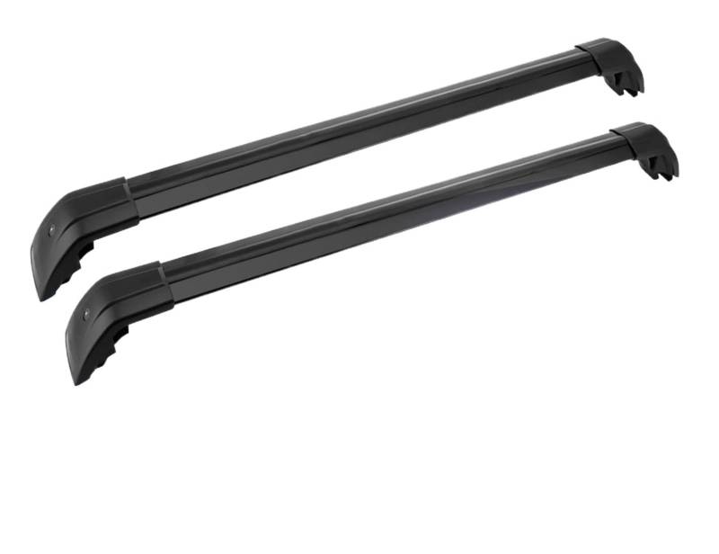 Dachträger 2PCS Für Ford Für Escape 2020-2024 Dachreling Rack Querstangen Kreuz Bars Abschließbare Aluminium Legierung Dachgepäckträger(Schwarz) von QILINGS