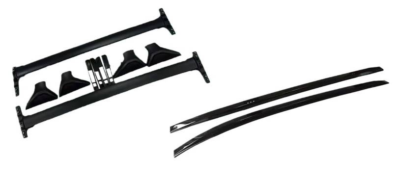 Dachträger 4Pcs Für Toyota Für BZ4X 2023 2024 Aluminium Dachreling Rack Kreuz Bars Querlatte Träger Dachgepäckträger von QILINGS