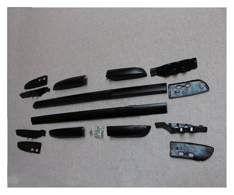 Dachträger Für Toyota Für RAV4 2013 2014 2015 2016 2017 2018 Schienen Bar Gepäckträger Bars Top Bar Racks Schienen Boxen Dachgepäckträger(Schwarz) von QILINGS