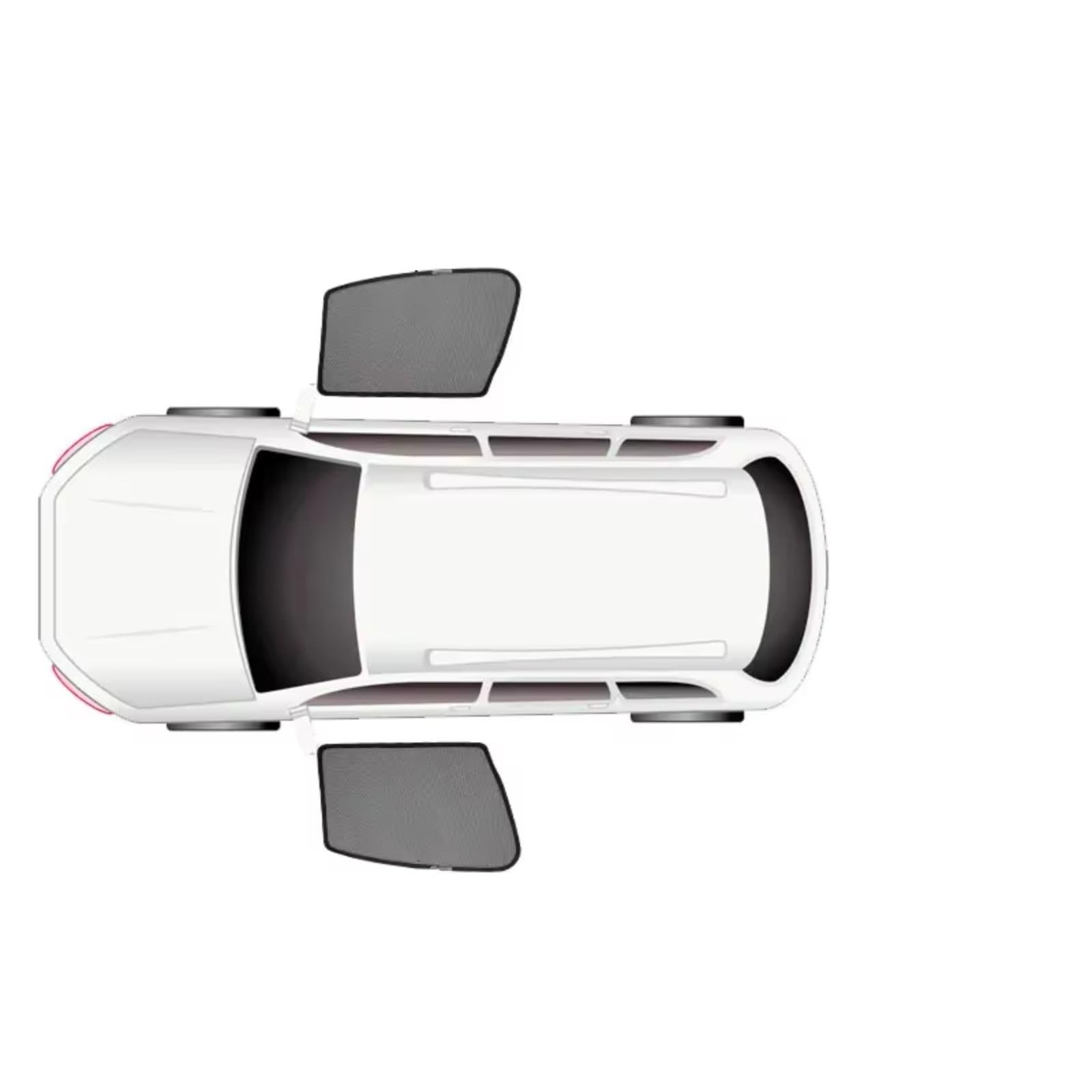 Frontscheibenabdeckung Für Vw Für Golf 7 MK 7,5 Seite Hinten Fenster Sonnenschutz Fenster Sonnenschutz Isolierung Vorhang Innen Modifikation Net Sonnenschutz Seitenscheibe(2 x Front Window) von QILINGS