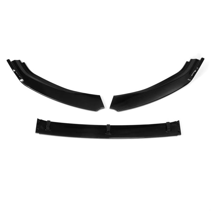 Frontstoßstange Spoiler Für VW Für Golf MK7 2014 2015 2016 2017 3 Stücke Auto Front Stoßstange Splitter Lip Diffusor Spoiler Schutz Abdeckung Deflektor Lippen Schutz Frontlippe Spoiler(Glossy Black) von QILINGS