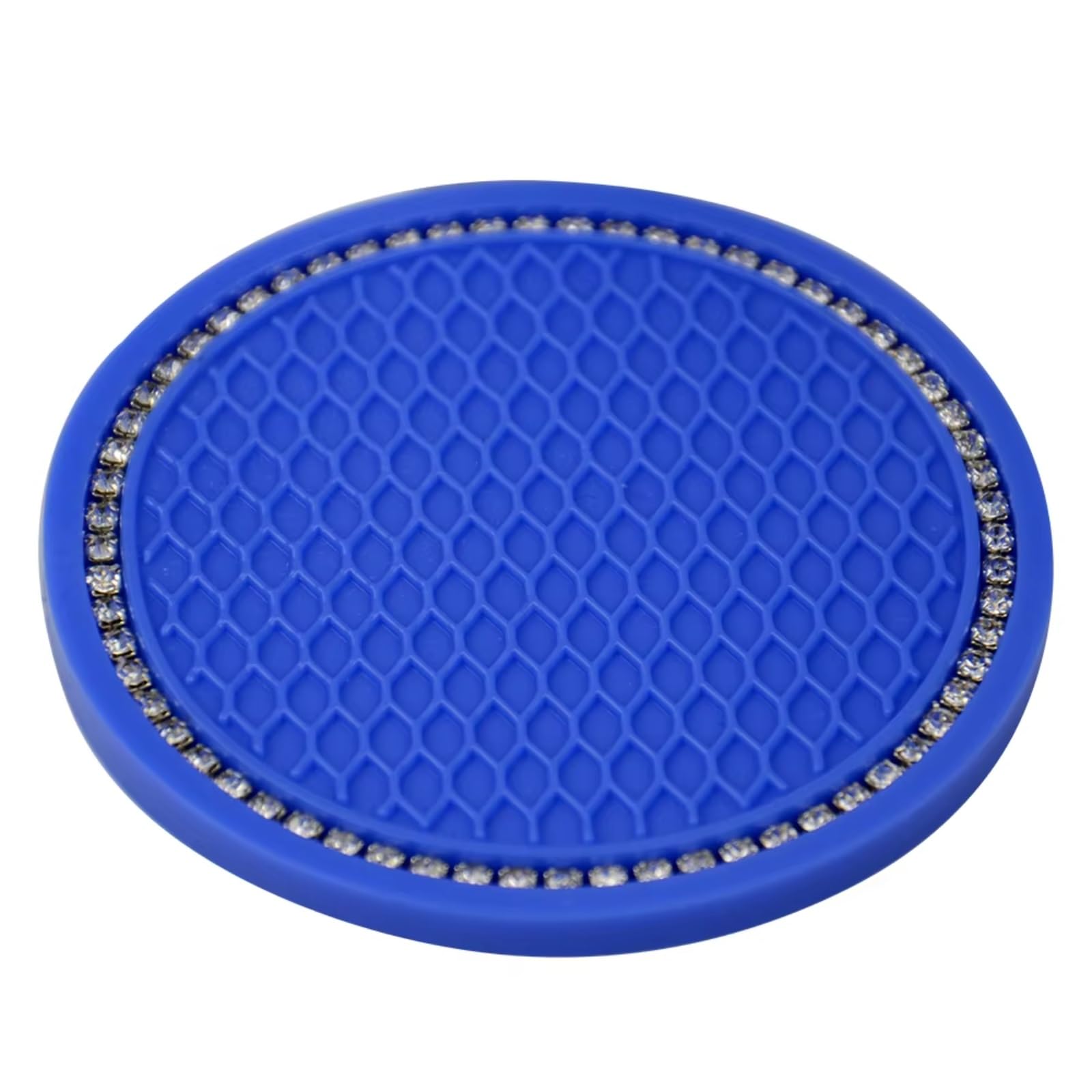 Innenzubehör Auto Coaster Wasser Tasse Flasche Halter Anti-slip Pad Matte Silica Gel Für Innen Dekoration Auto Styling Zubehör Auto Innenform(Blue) von QILINGS