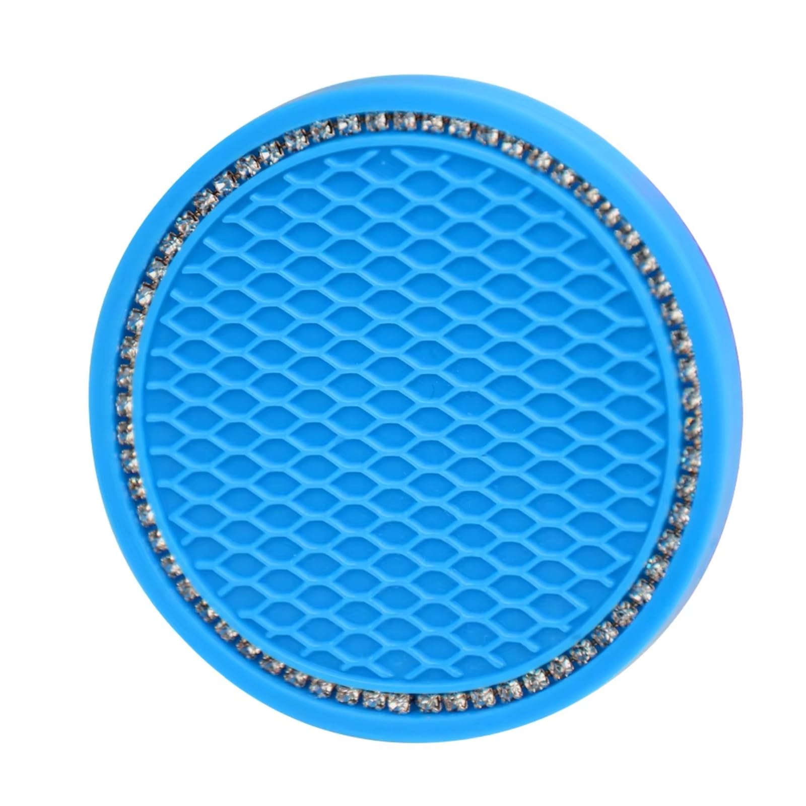 Innenzubehör Auto Coaster Wasser Tasse Flasche Halter Anti-slip Pad Matte Silica Gel Für Innen Dekoration Auto Styling Zubehör Auto Innenform(Light Blue) von QILINGS