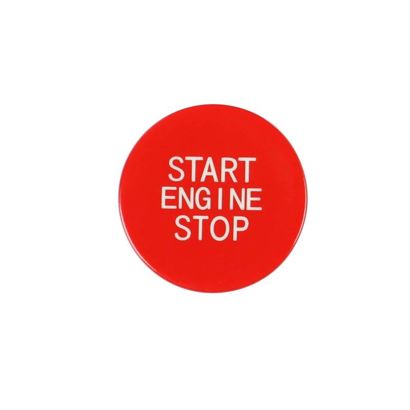 Innenzubehör Für 1 2 3 4 8 X5 X6 X7 Z4 Serie F40 F44 G20 G22 G14 G05 G06 G29 auto Motor Start Stop Schalter Taste Aufkleber Innen Trim Auto Innenform(Red) von QILINGS