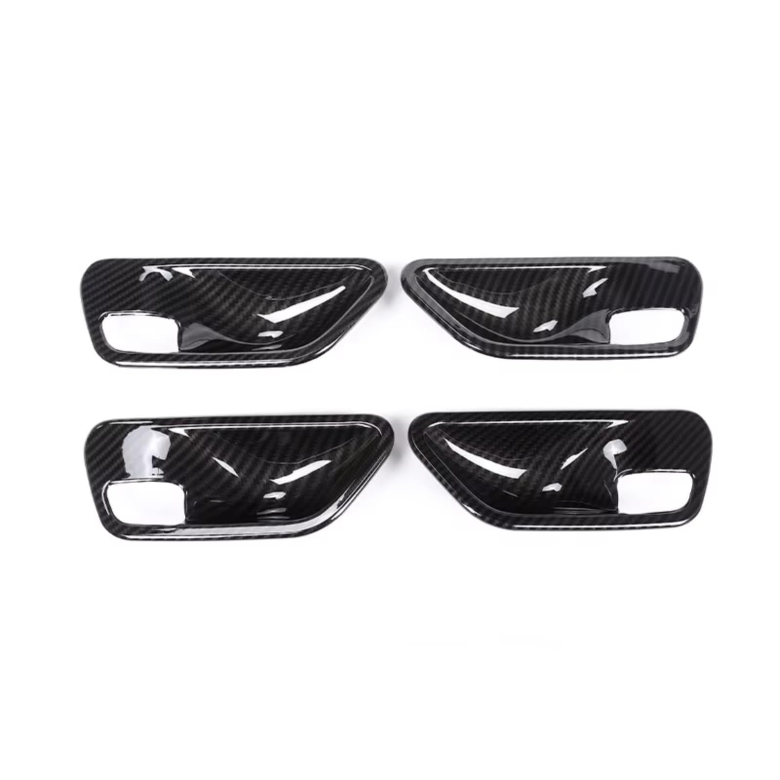 Innenzubehör Für 3 4 Serie F30 F32 F35 2013-2018 Auto Zubehör ABS Plasti Innen Tür Griff Schüssel Abdeckung trim Auto Innenform(4pcs Carbon fiber) von QILINGS