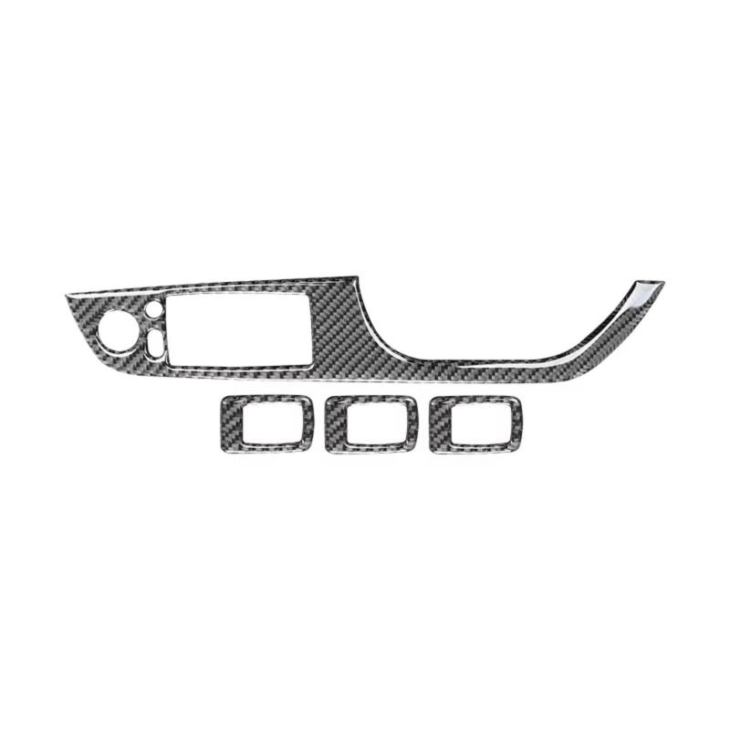 Innenzubehör Für 3 Serie E90 2005-2012 Carbon Faser Auto Windows Schalter Bedienfeld Rahmen Trim Abdeckung Aufkleber Auto Innenform(RHD B,35.8mm) von QILINGS