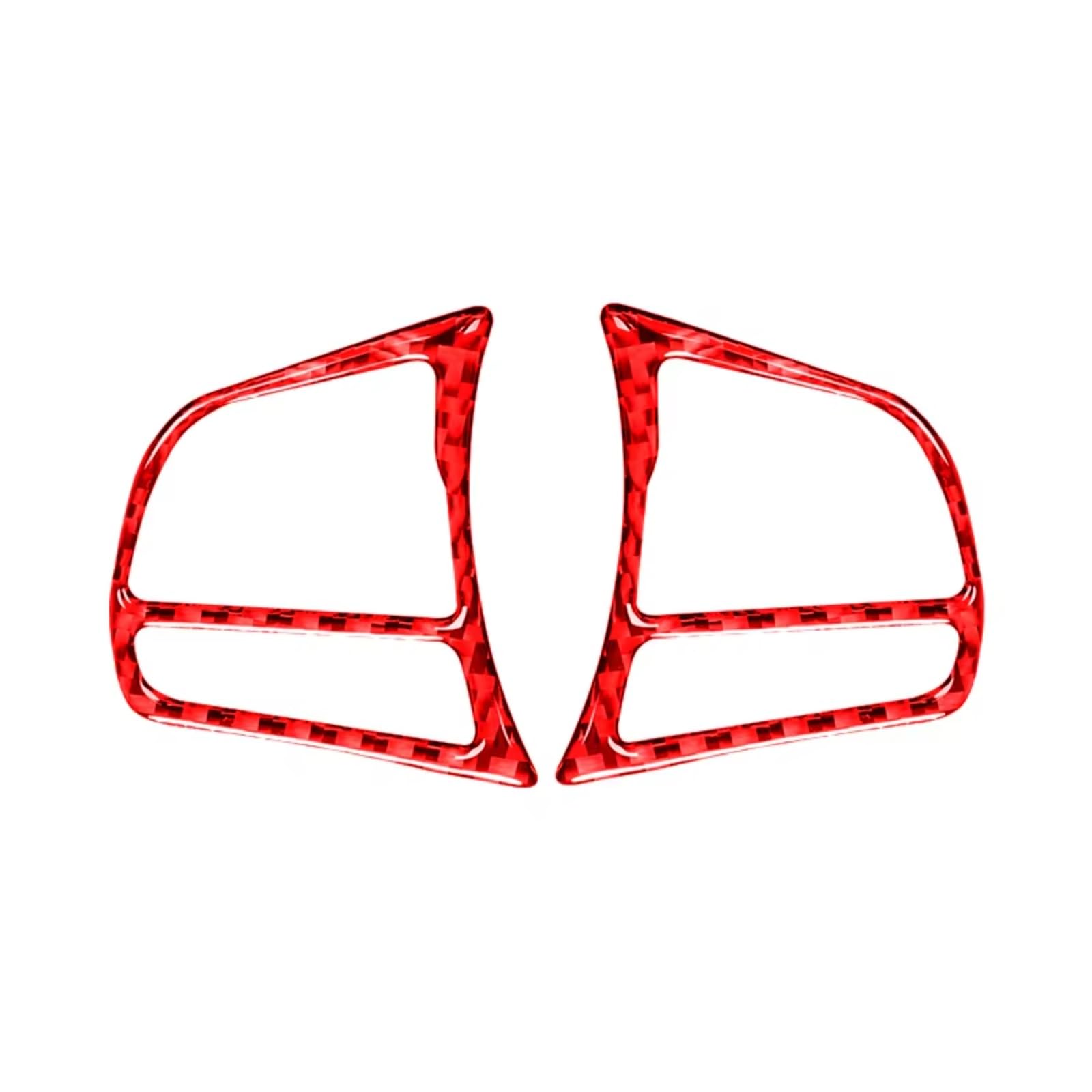 Innenzubehör Für 3 Serie GT F30 F34 2013-2018 Carbon Fiber Innen Auto Lenkrad Panel Taste Trim Rahmen abdeckung Aufkleber Auto Innenform(A(Red)) von QILINGS